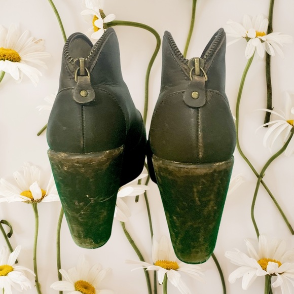 💰SOLD💰Jambu Indigo Distressed Wedge Booties - Picture 8 of 8